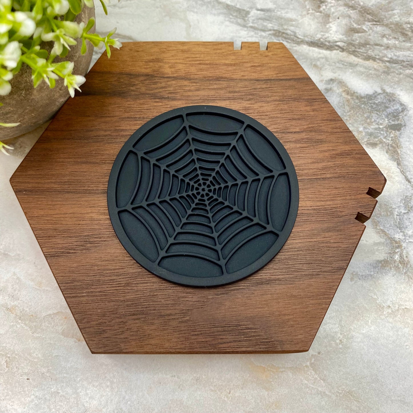 Coaster - Silicone - Halloween - Spider Web