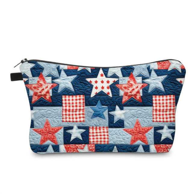 Quilted Stars - Water-Resistant Multi-Use Pouch