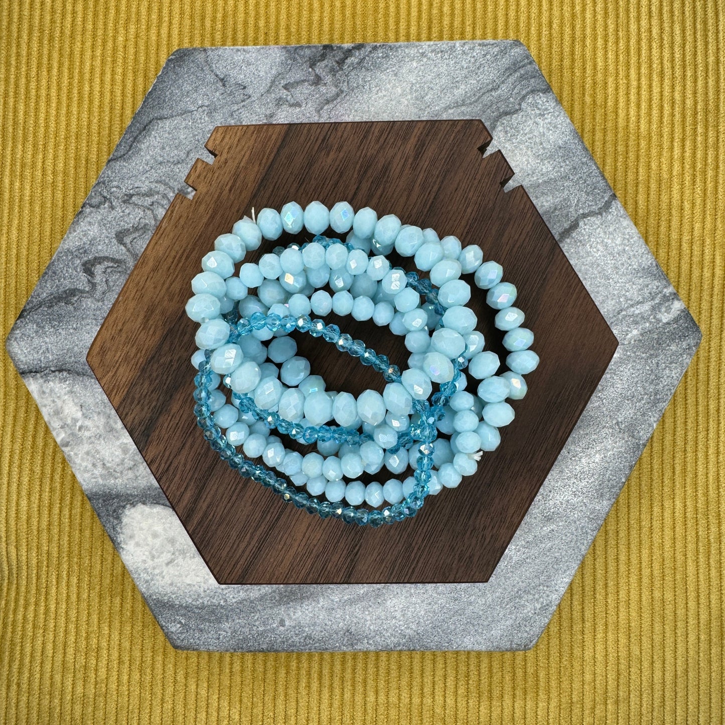 Bracelet Pack - Ice Blue Bead