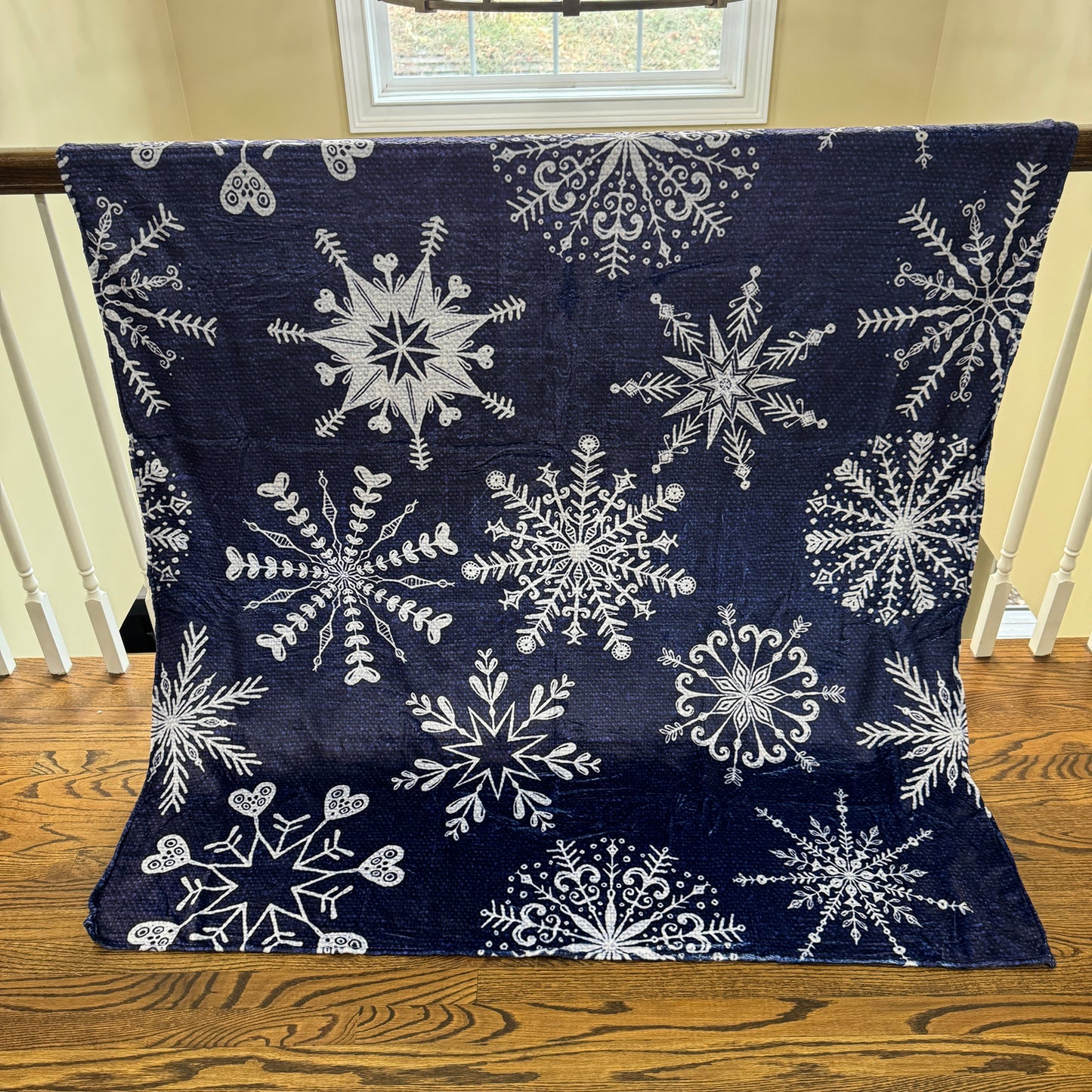 Blanket - Christmas - Denim Snowflake