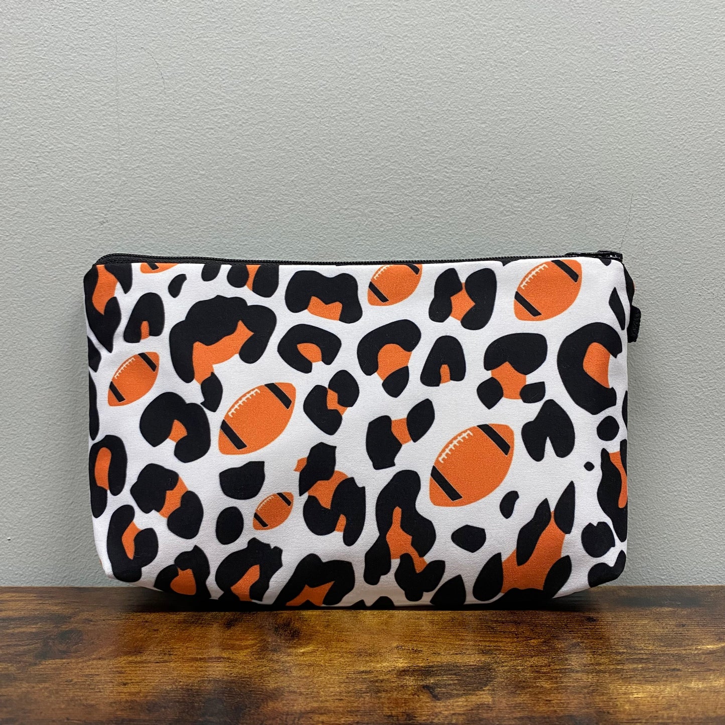 Animal Print Football - Water-Resistant Multi-Use Pouch