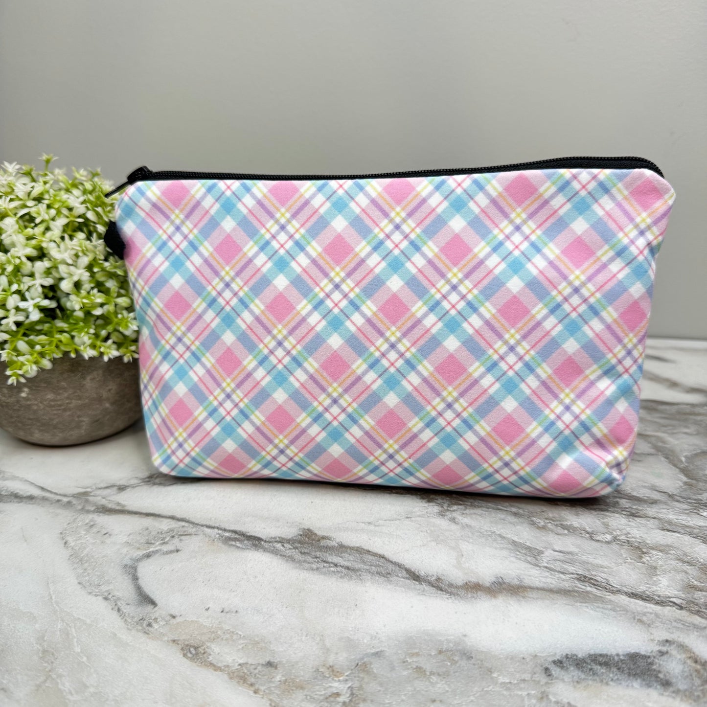 Plaid Spring - Water-Resistant Multi-Use Pouch