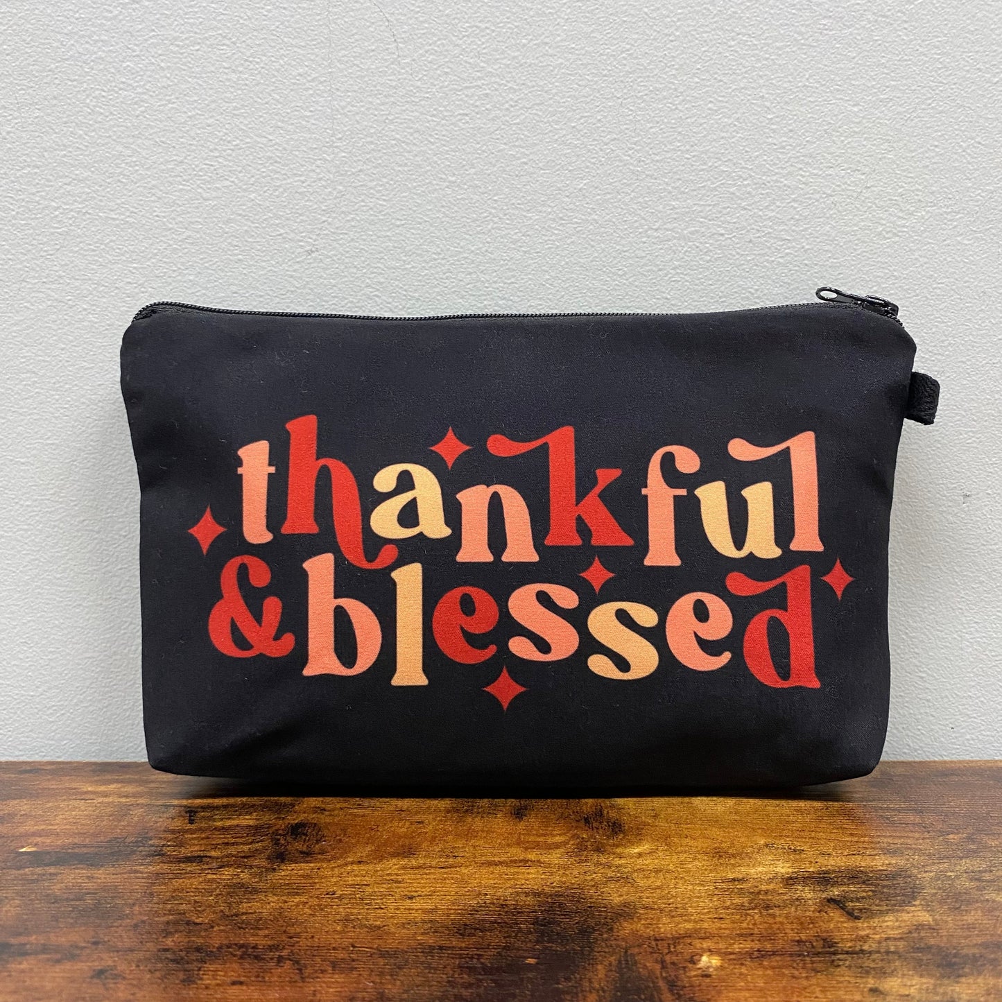 Thankful & Blessed - Water-Resistant Multi-Use Pouch