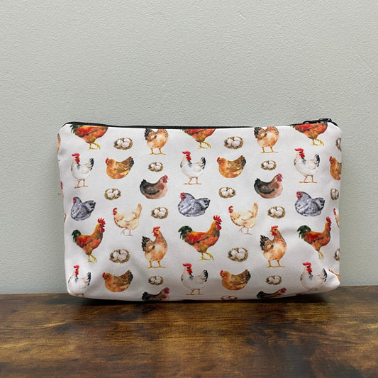 Chickens & Eggs - Water-Resistant Multi-Use Pouch