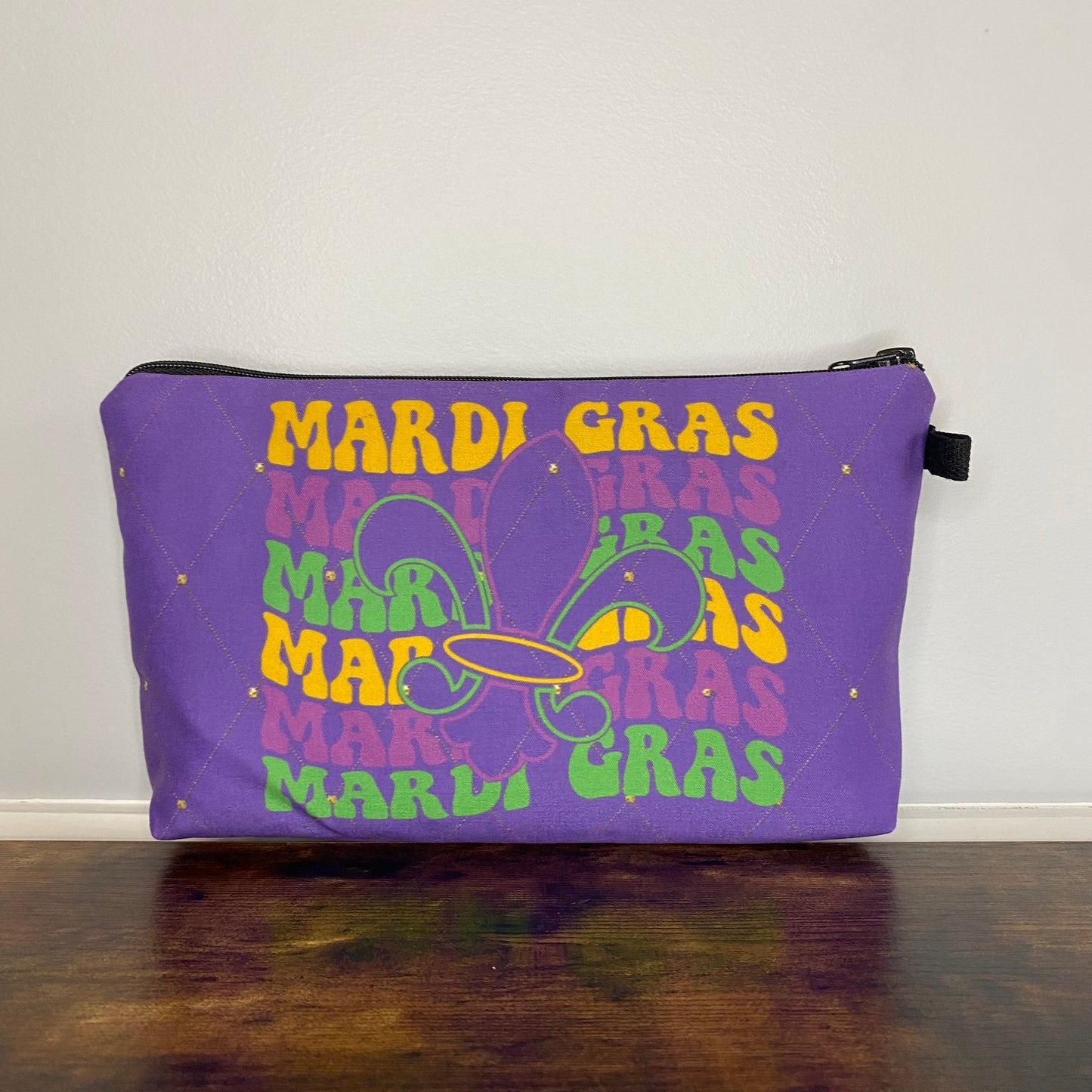 Mardi Gras Diamonds - Water-Resistant Multi-Use Pouch