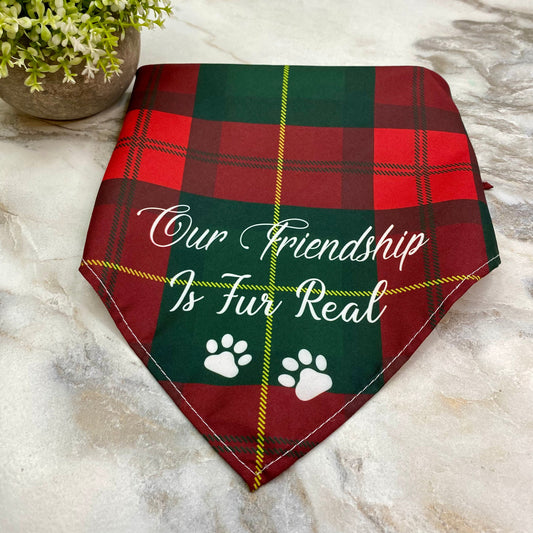 Dog Bandana - Plaid - Friendship Fur Real