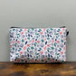 Floral Tiny Green Pink - Water-Resistant Multi-Use Pouch