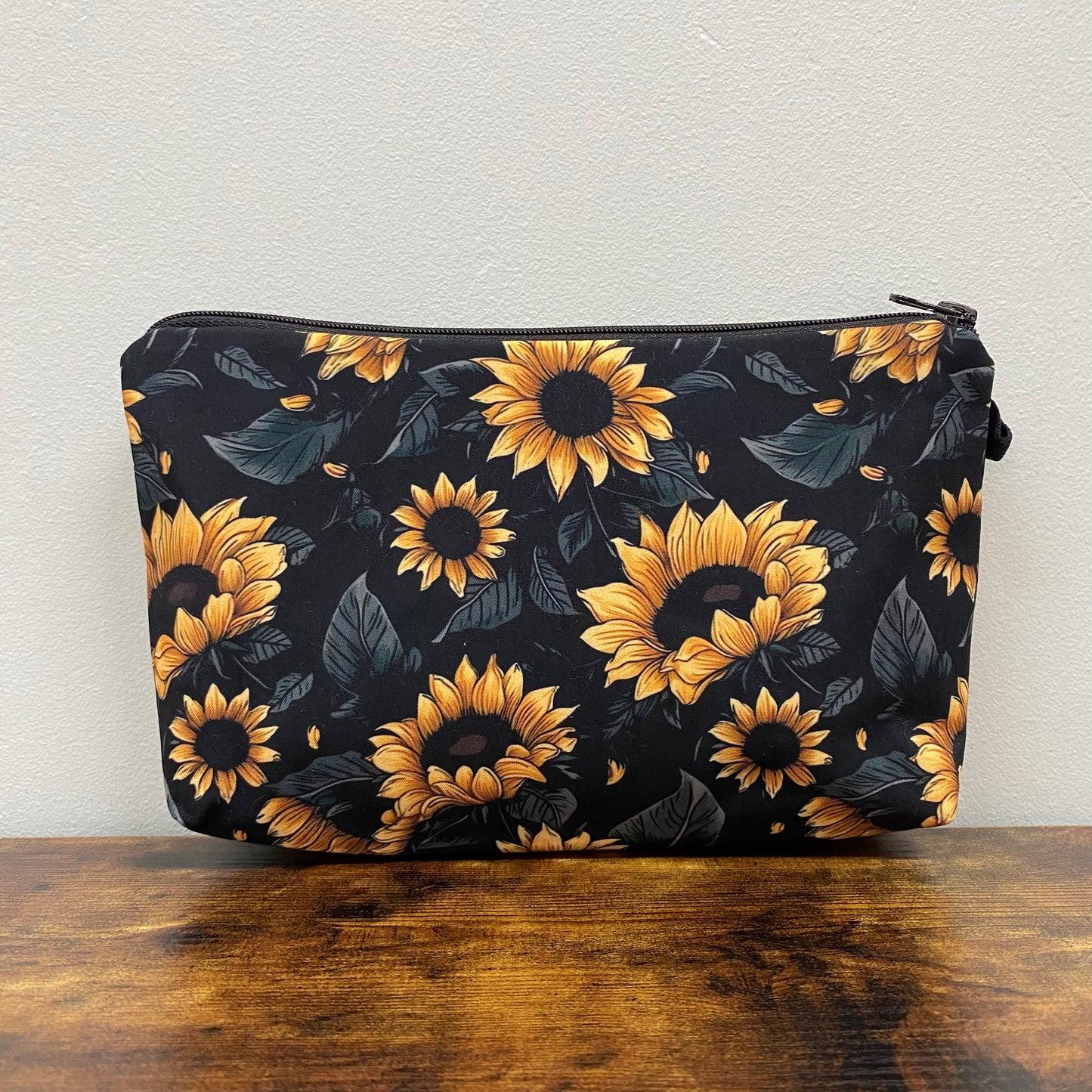 Sunflower Detailed Petals - Water-Resistant Multi-Use Pouch