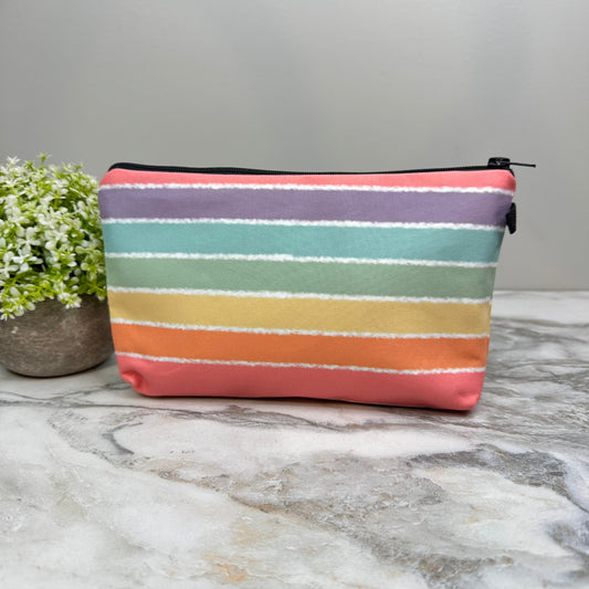 Rainbow Stripes - Water-Resistant Multi-Use Pouch