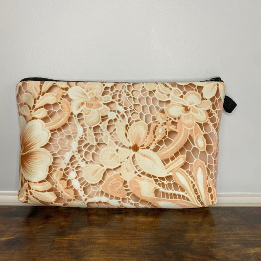 Cream Lace - Water-Resistant Multi-Use Pouch