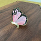 Pin - Butterfly Pink Large