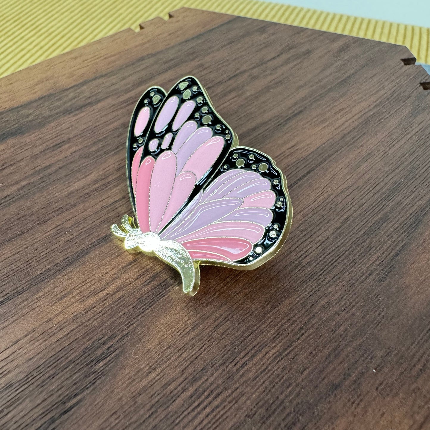 Pin - Butterfly Pink Large