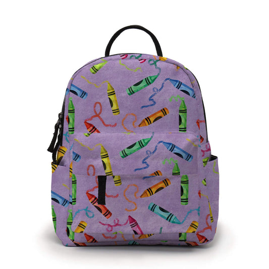 Crayon Purple - Water-Resistant Mini Backpack