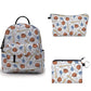 Baseball Things Blue - Resistant Mini Backpack & Pouches Set