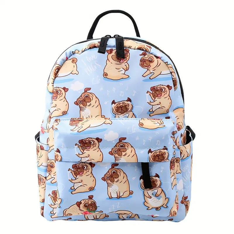 Pugs - Water-Resistant Mini Backpack