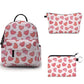 Heart Speckle Pink - Water-Resistant Mini Backpack & Pouches Set