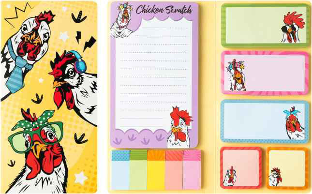 Sticky Note Booklet Set - Chicken