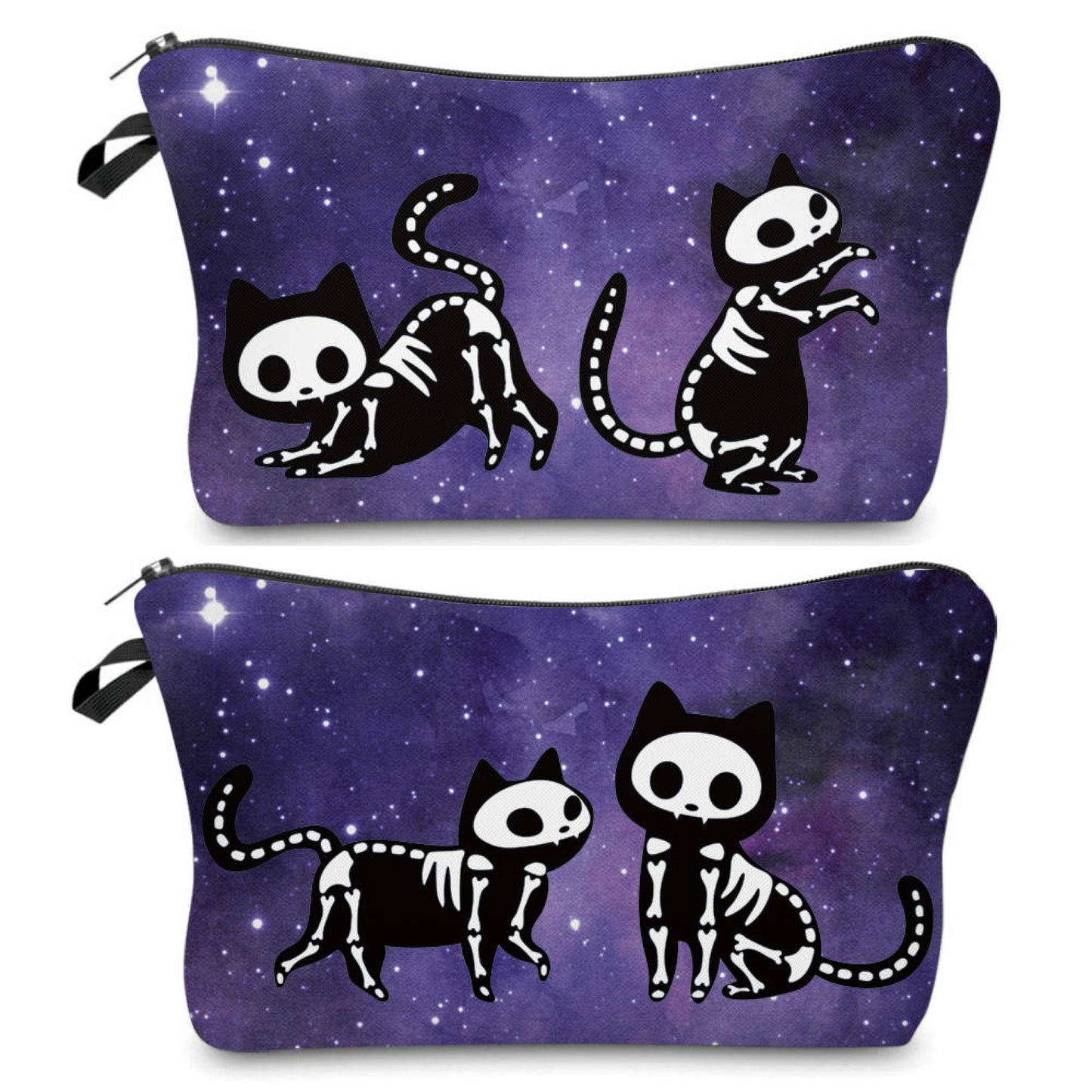 Skeleton Cat - Water-Resistant Multi-Use Pouch