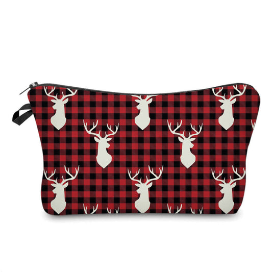 Plaid Deer - Water-Resistant Multi-Use Pouch