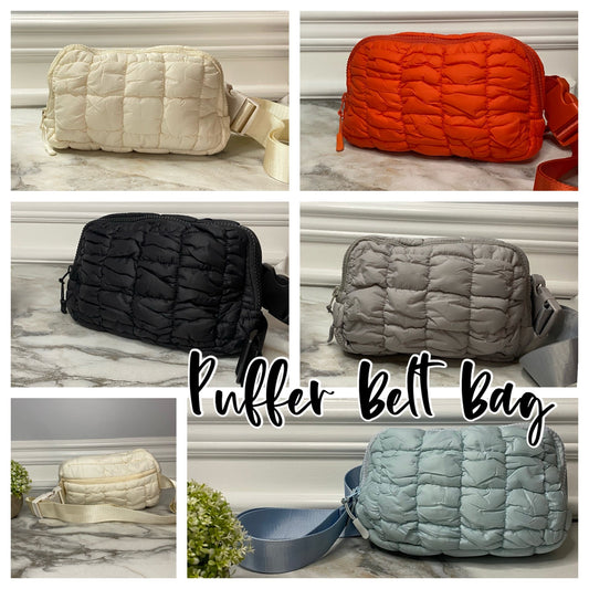 Puffer Belt Bag - Crossbody and Fanny