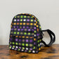 Purple Lime Plaid - Water-Resistant Mini Backpack