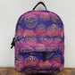 Purple Spider Web Roses - Water-Resistant Mini Backpack