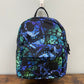 Blue Green Skull - Water-Resistant Mini Backpack