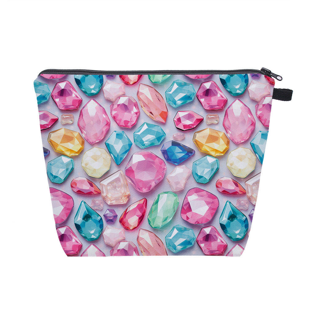 Multicolor Gems and Jewels - Water-Resistant Multi-Use XL Pouch