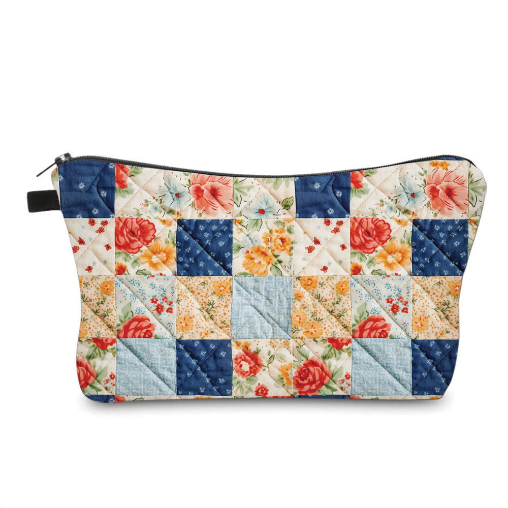 Floral Quilt - Water-Resistant Multi-Use Pouch