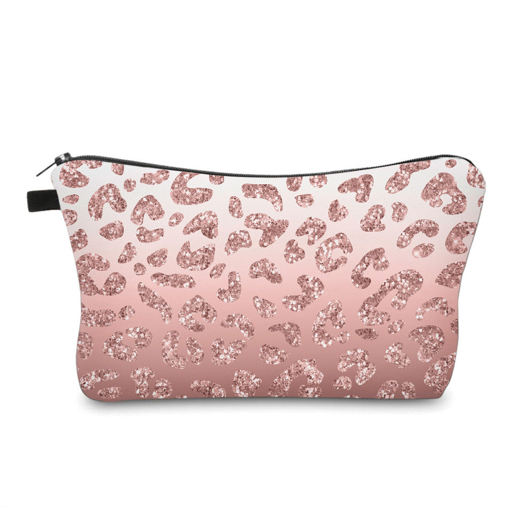 Leopard Pink Ombre - Water-Resistant Multi-Use Pouch