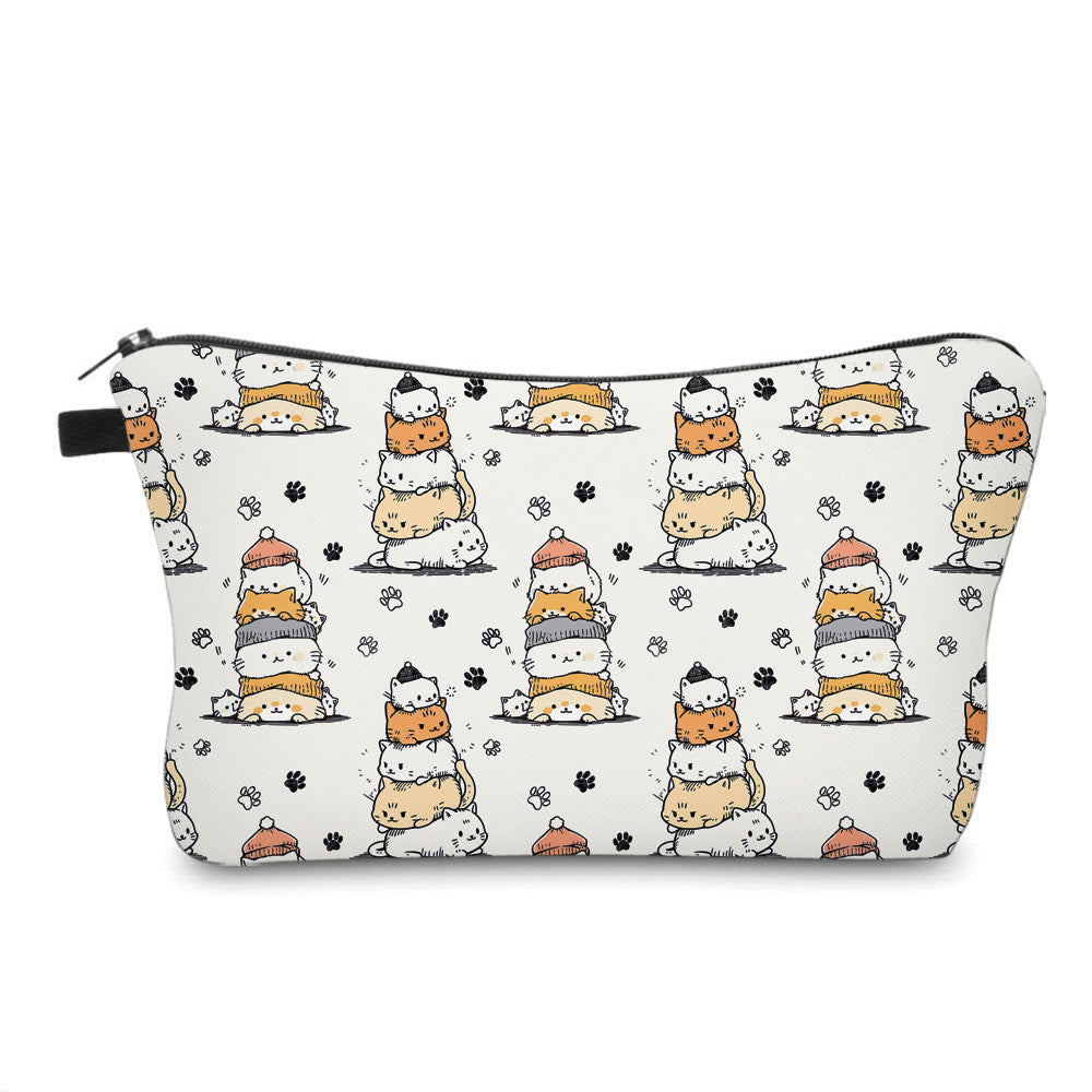 Cat Pile With Hats - Water-Resistant Multi-Use Pouch