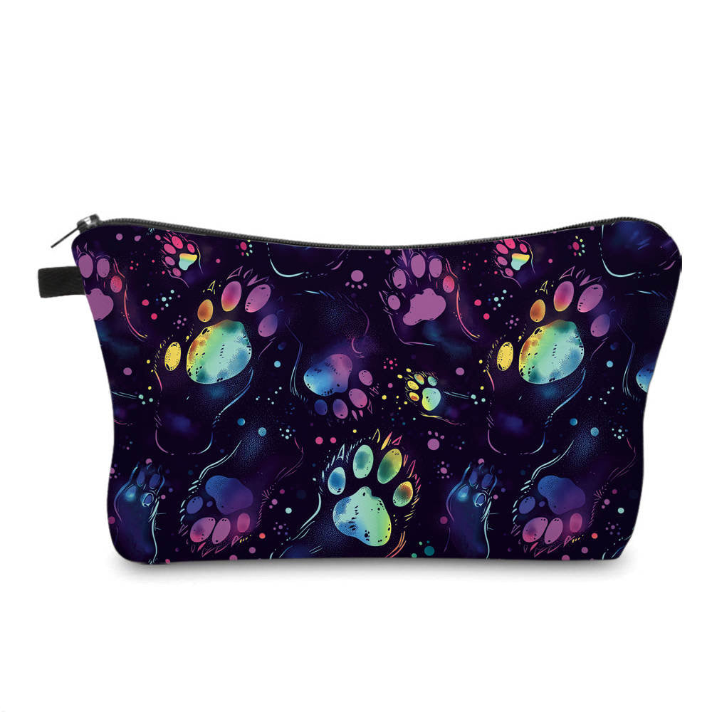 Neon Paw Rainbow - Water-Resistant Multi-Use Pouch