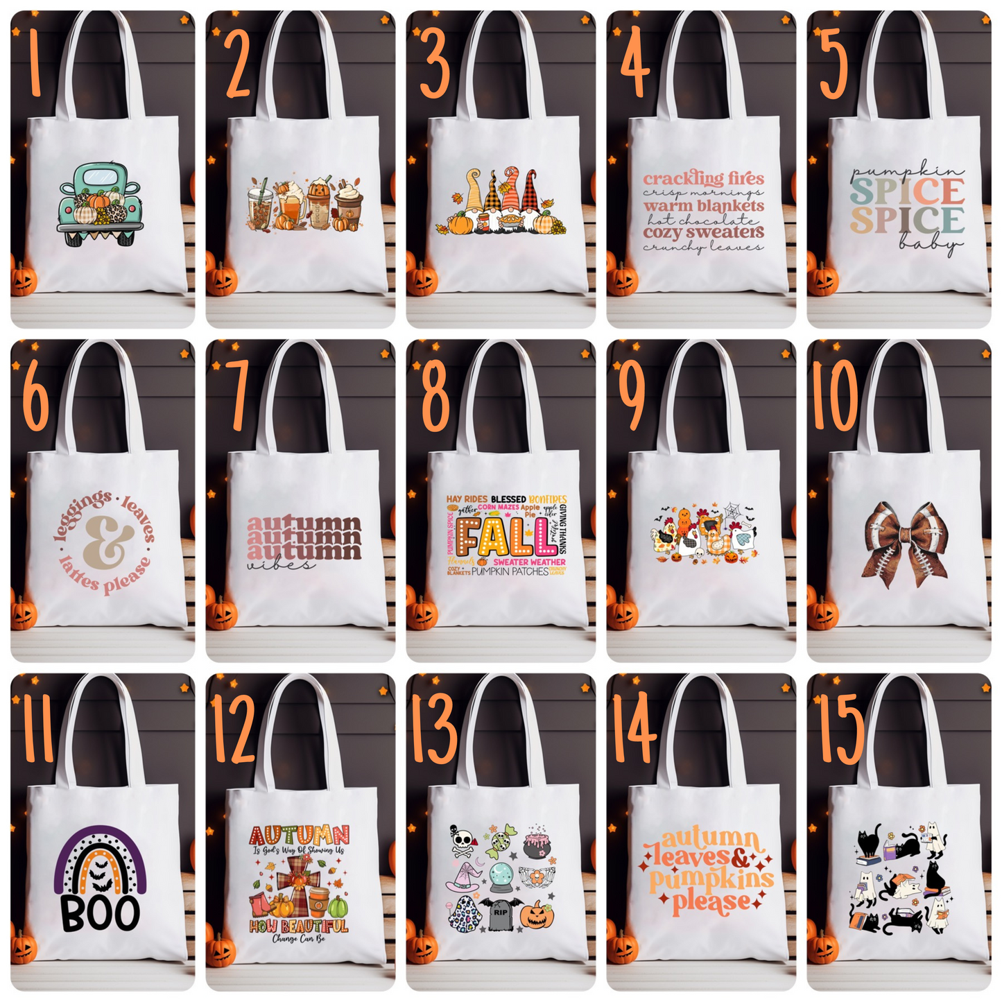 Tote Bag - Fall & Halloween - PREORDER 8/2-8/5