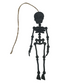 Articulated Skeleton Ornament - Matte Black - 3D Printed