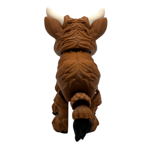 Articulating Highland Cow - 3D Printed