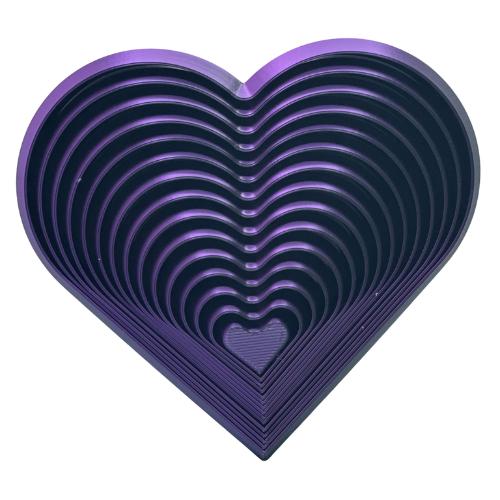 4.5" Flexi-Heart Fidget - 3D Printed