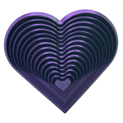 4.5" Flexi-Heart Fidget - 3D Printed