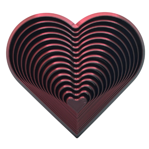 4.5" Flexi-Heart Fidget - 3D Printed