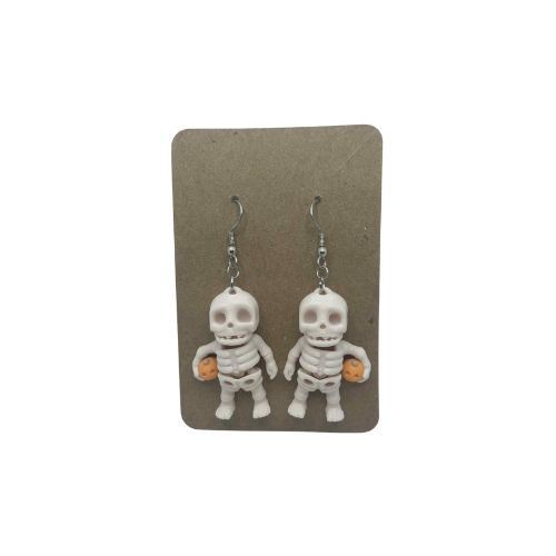 Halloween Bones Earrings - 3D Printed