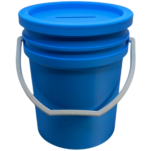 6" Mini 3D Printed 5 Gallon Bucket Bank