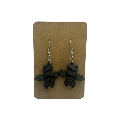 Bats (Halloween Butterflies) Earrings - 3D Printed