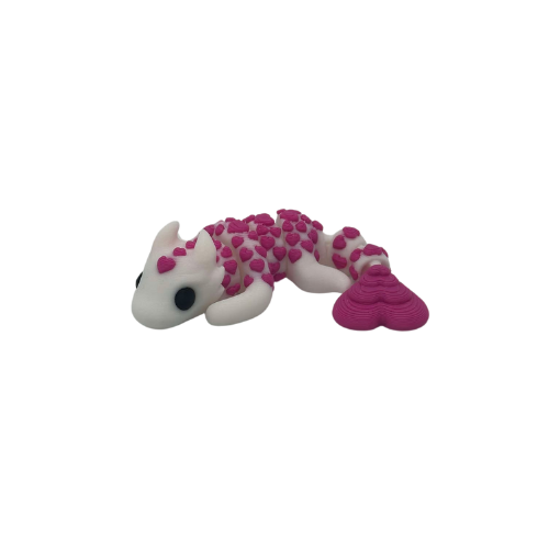 Pink & White Tiny Heart Dragon