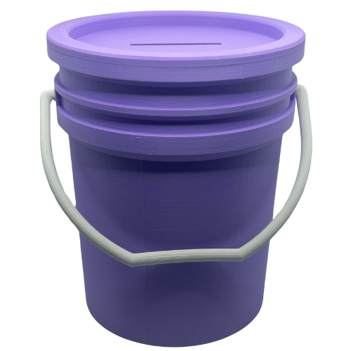 6" Mini 3D Printed 5 Gallon Bucket Bank