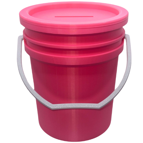 6" Mini 3D Printed 5 Gallon Bucket Bank