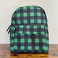 Buffalo Plaid Green - Water-Resistant Mini Backpack