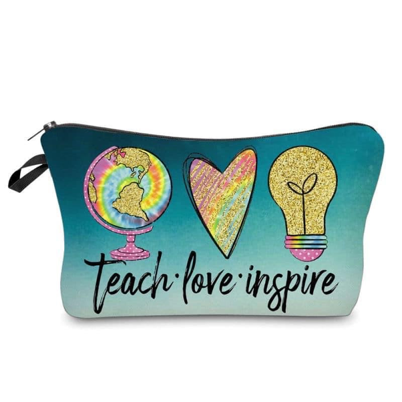 Teach Love Inspire Lightbulb - Water-Resistant Multi-Use Pouch