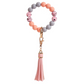 Silicone Bead Bracelet Keychain - New Designs