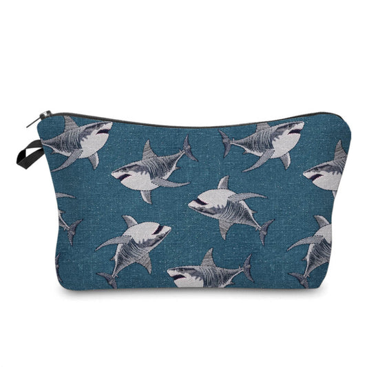 Shark Faux Embroidery - Water-Resistant Multi-Use Pouch