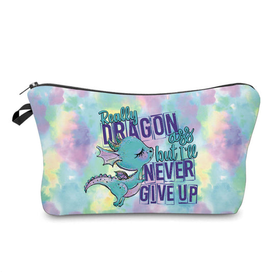 Dragon Ass Never Give Up - Water-Resistant Multi-Use Pouch