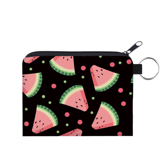 Watermelon Slices - Water-Resistant Mini Pouch w/ Keyring